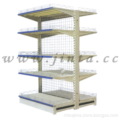 Single side wire mesh shelving